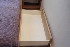 Tiroir 100 x 60 sous lit ouvert